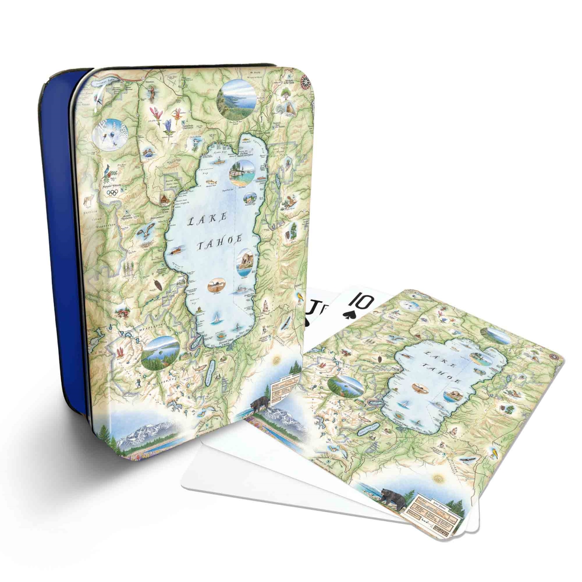 PLCD_LTH Lake Tahoe Map Playing Cards
