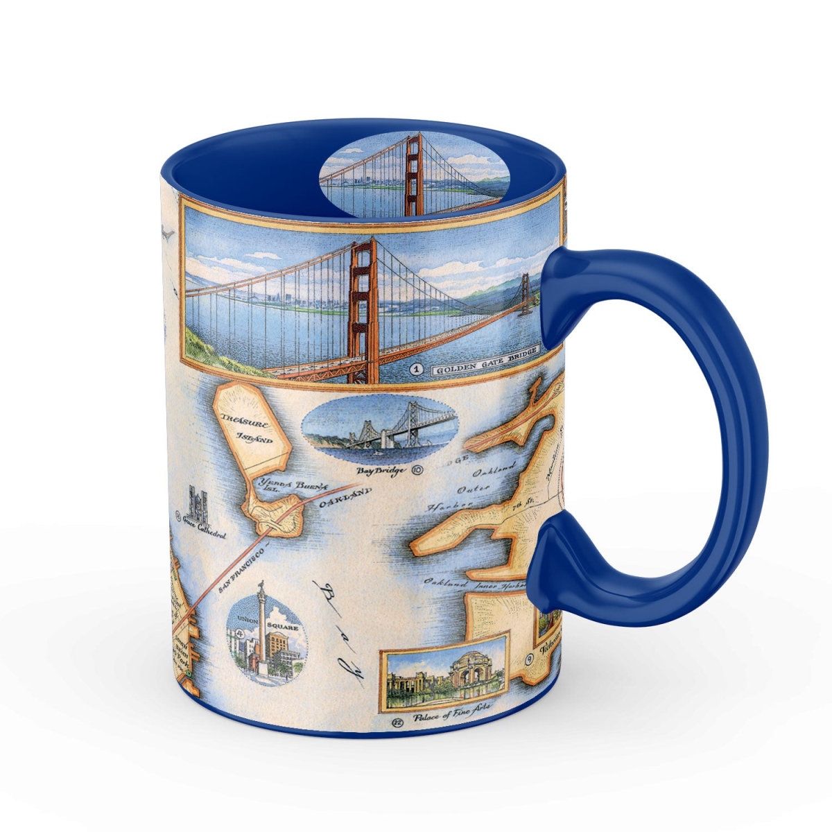 Picture of Xplorer Maps MUGCM_SFB San Francisco Bay Map Ceramic Mug