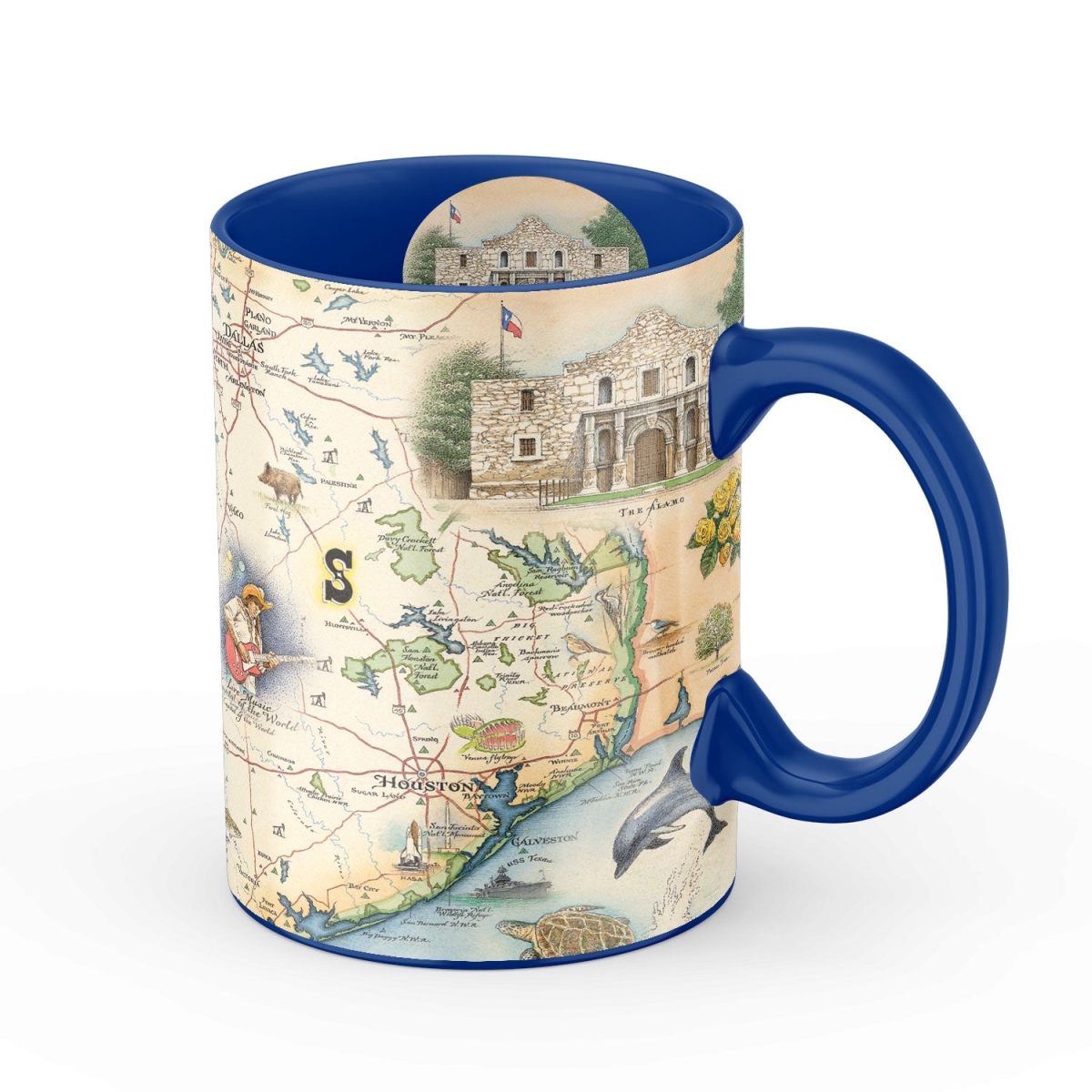 Picture of Xplorer Maps MUGCM_TX Texas State Map Ceramic Mug