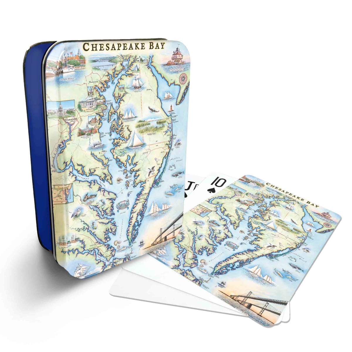 PLCD_CB Chesapeake Bay Map Playing Cards