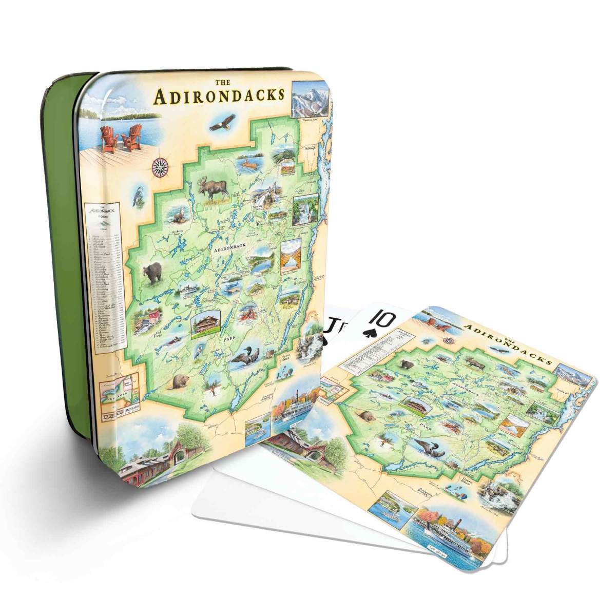 PLCD_ADKS Adirondacks Map Playing Cards