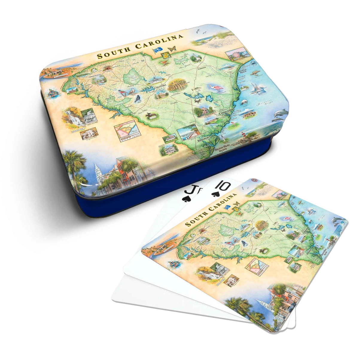 PLCD_SC South Carolina Map Playing Cards