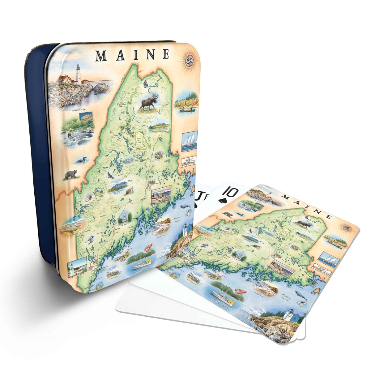 PLCD_ME Maine Map Playing Cards