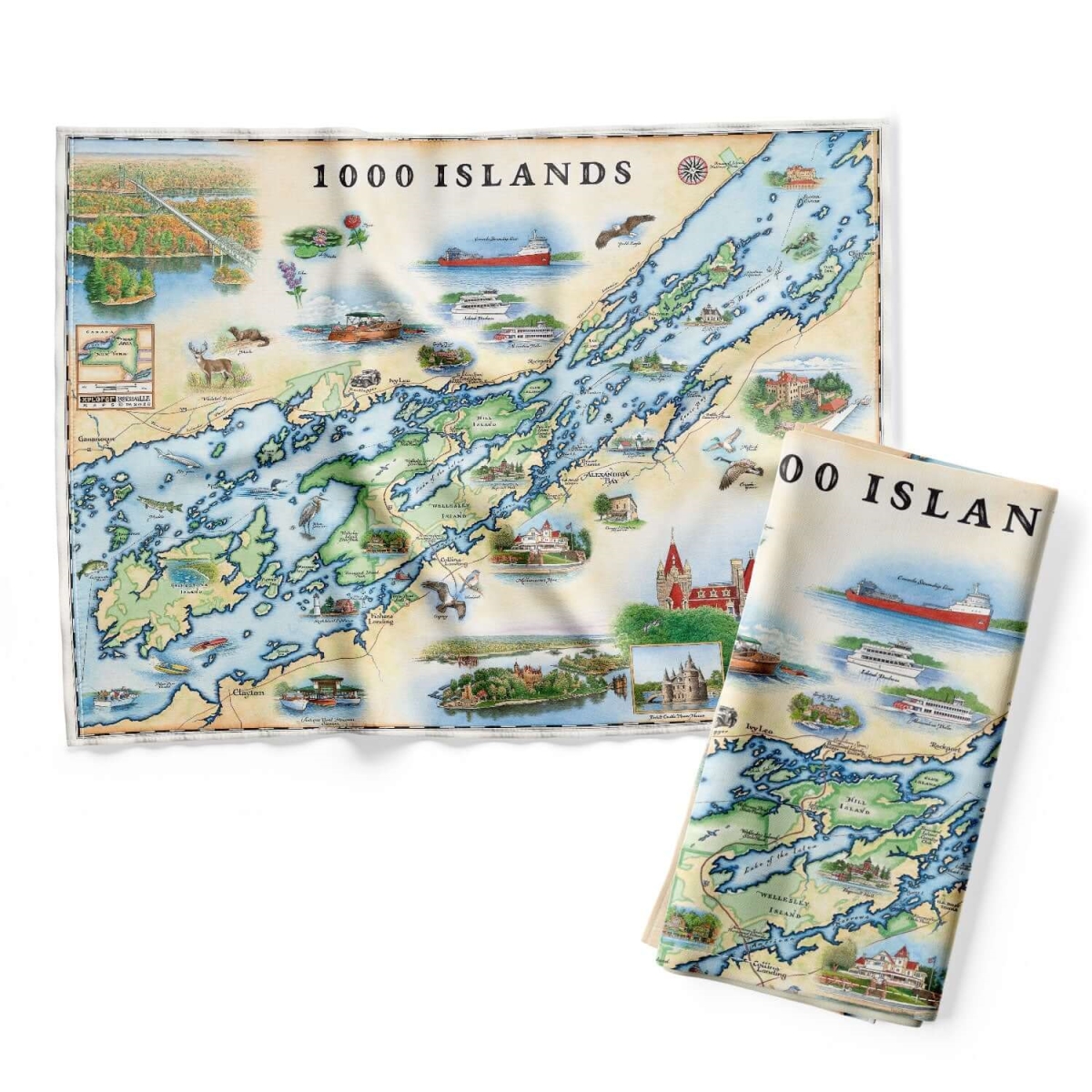 Picture of Xplorer Maps DT_1000 1000 Islands Map Kitchen Towel