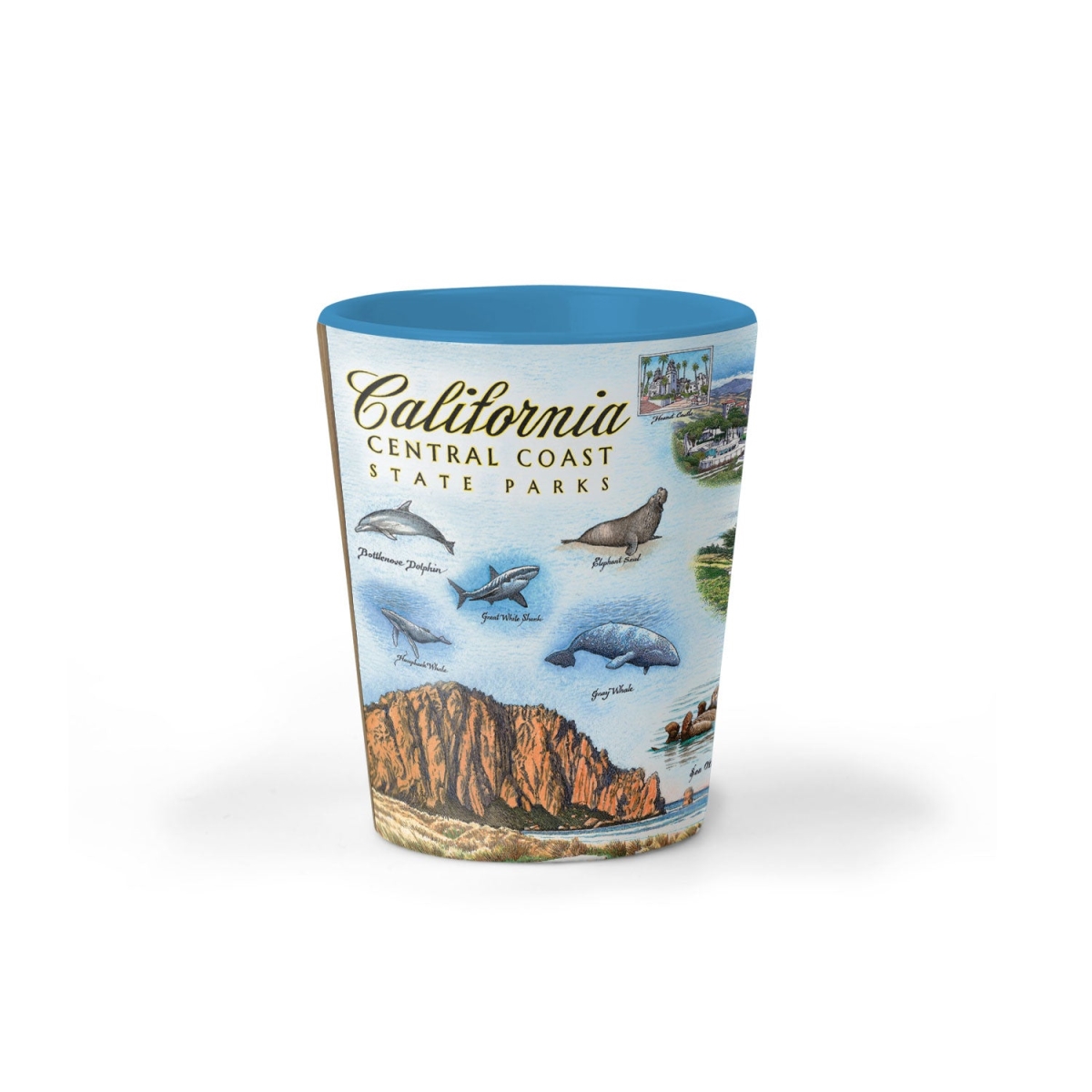 Picture of Xplorer Maps SG_CCSP California Central Coast Map Ceramic Shot Glass