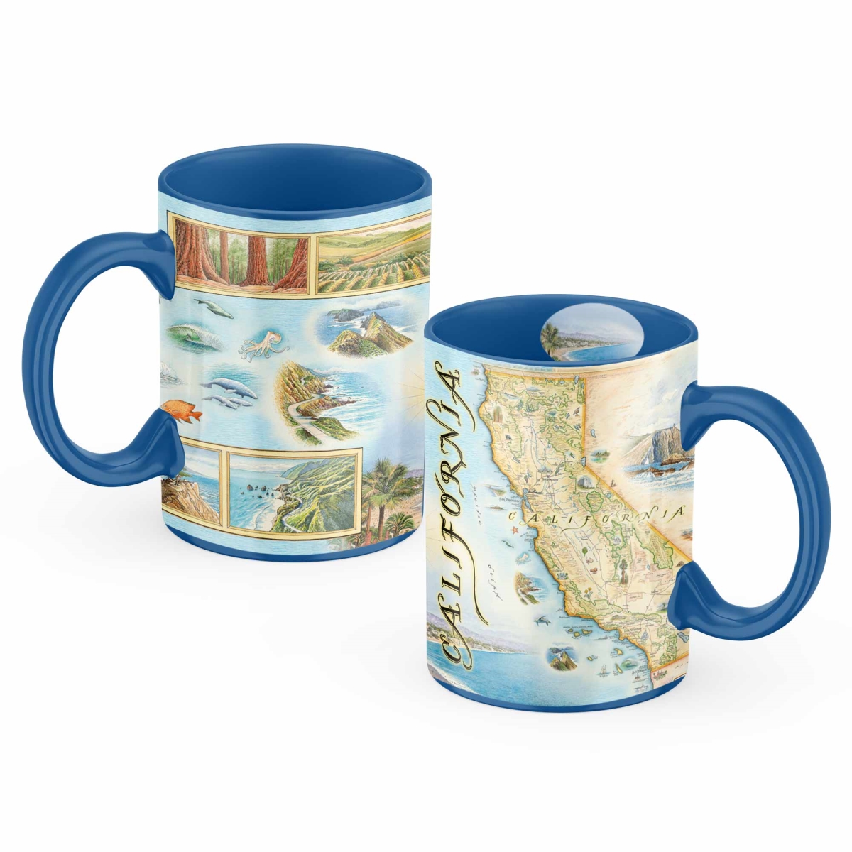 Picture of Xplorer Maps MUGCM_CA California State Map Ceramic Mug