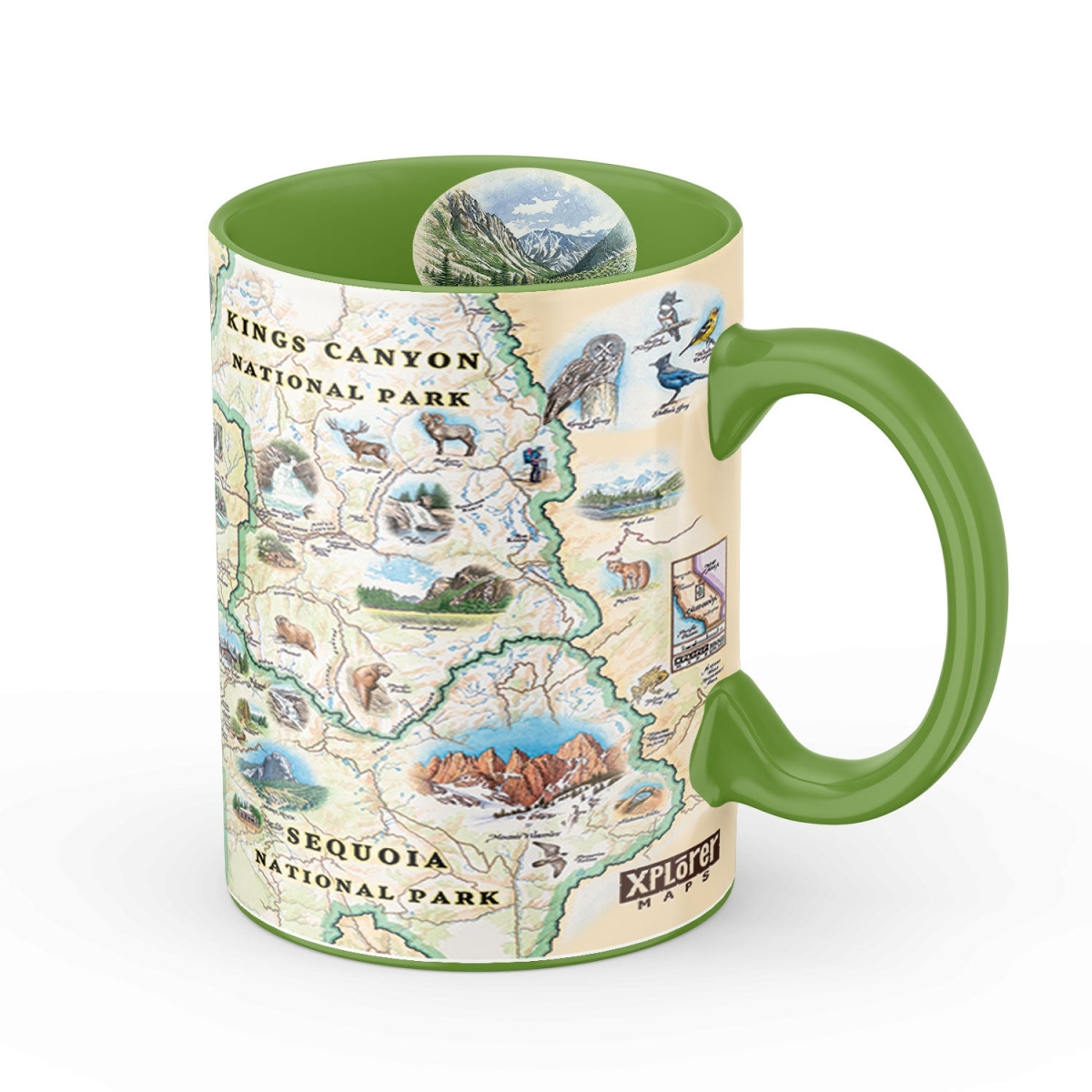 Picture of Xplorer Maps MUGCM_SKCNP Sequoia & King Canyon National Park Map Ceramic Mug