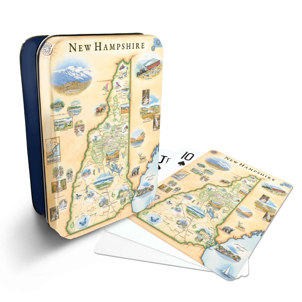 PLCD_NH   Hampshire State Map Playing Cards