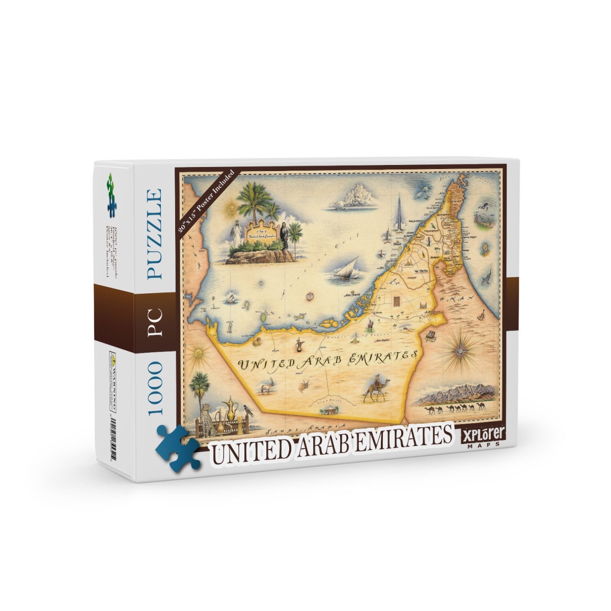 PZMCB_UAE United Arab Emirates Map Jigsaw Puzzle - 1000 Pieces
