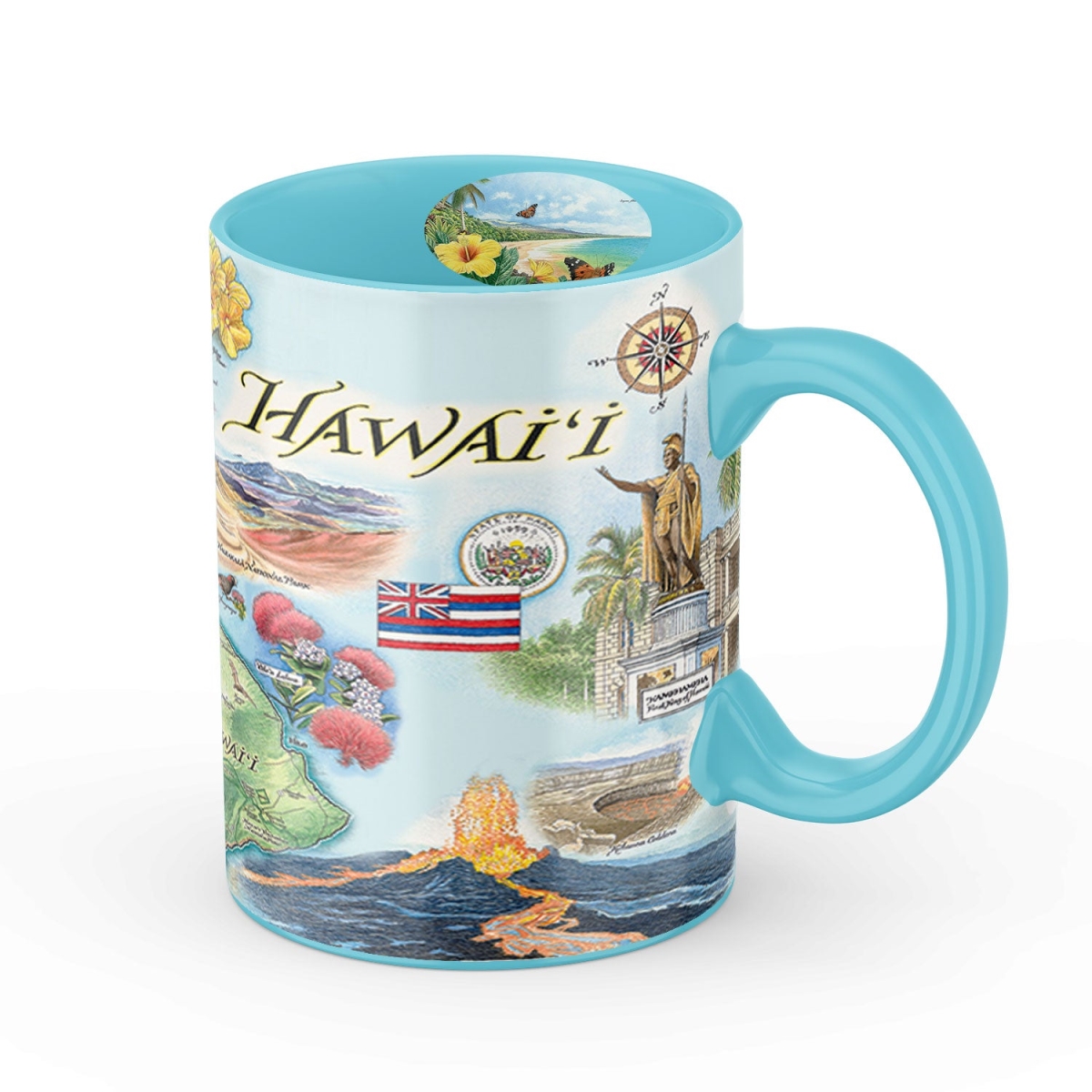 Picture of Xplorer Maps MUGCM_HI Hawai'i State Map Ceramic Mug