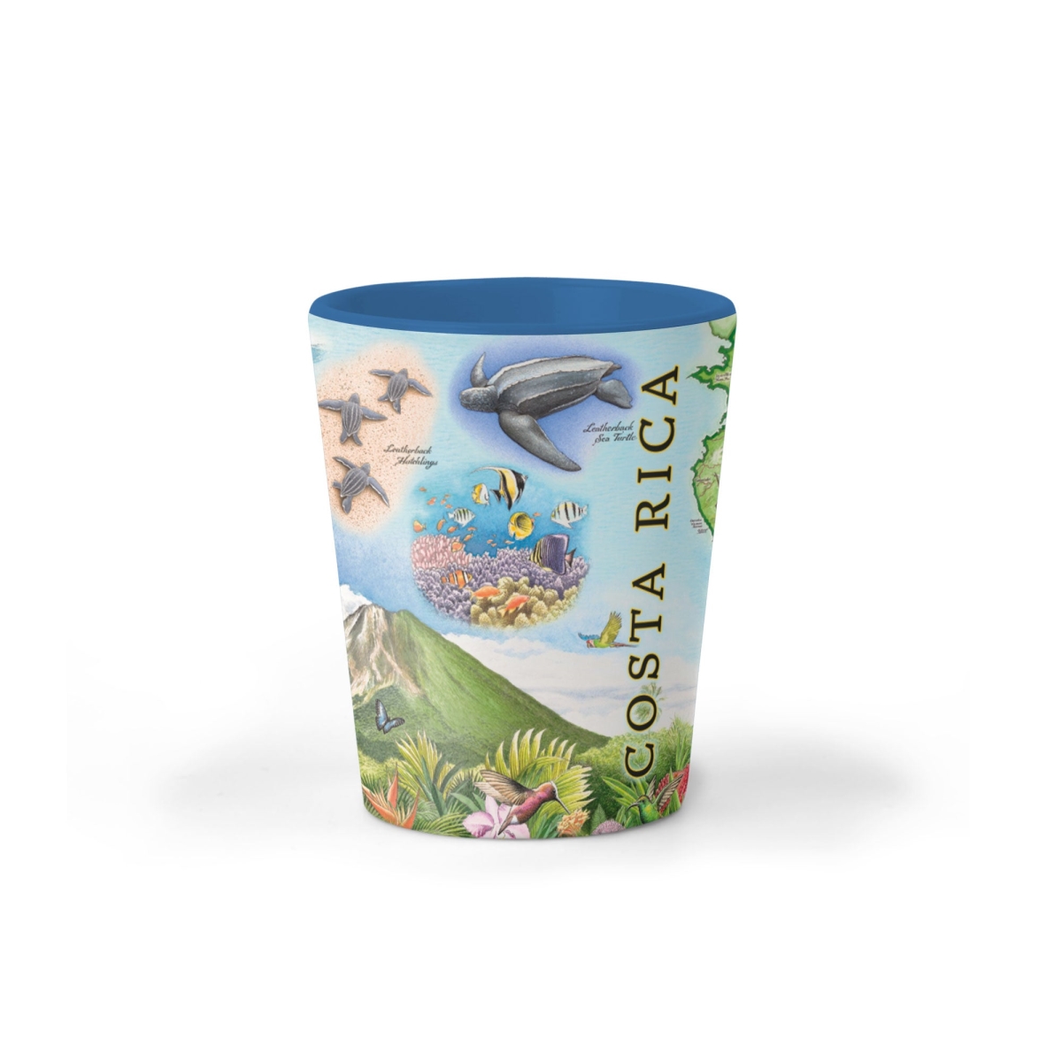 Picture of Xplorer Maps SG_CR Costa Rica Map Ceramic Shot Glass