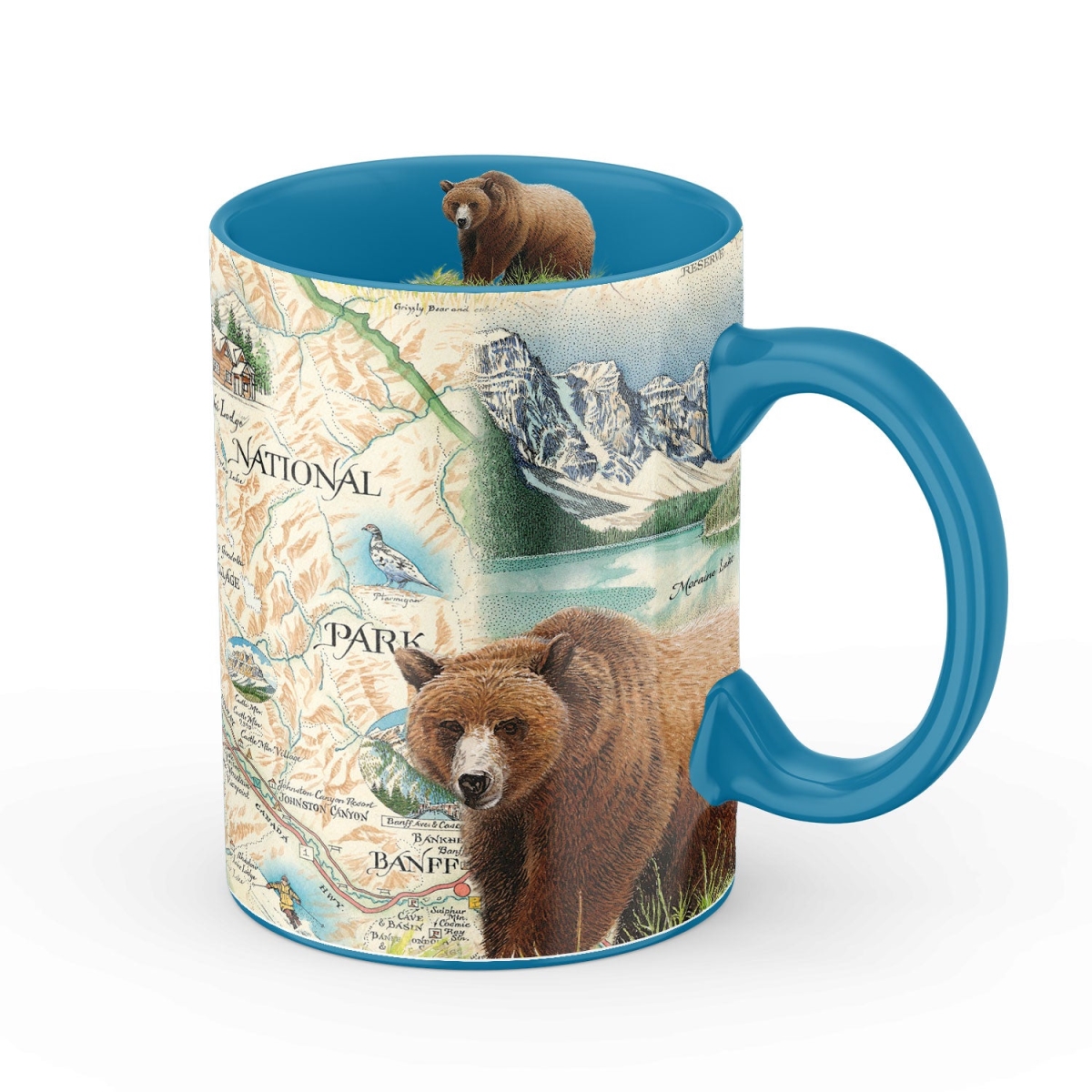 Picture of Xplorer Maps MUGCM_BNF Banff National Park Map Ceramic Mug
