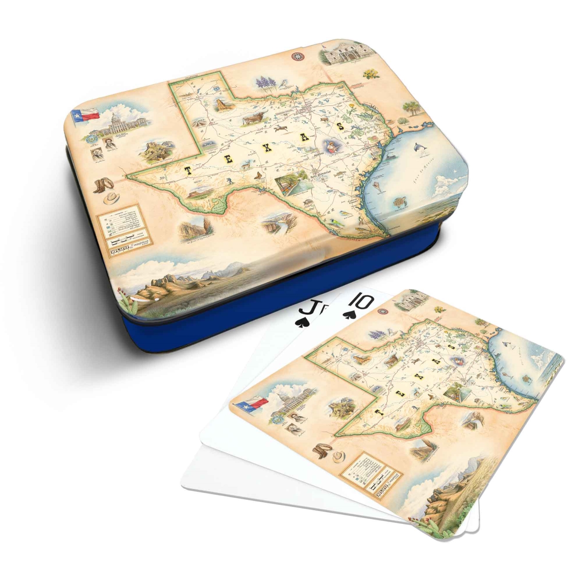 PLCD_TX Texas State Map Playing Cards