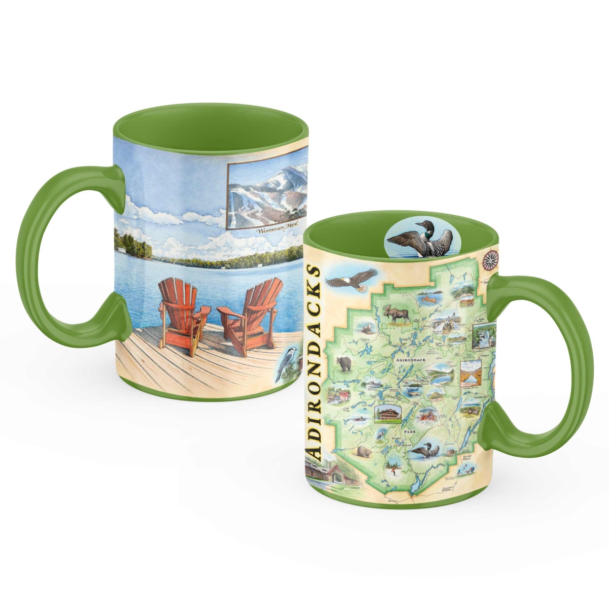 Picture of Xplorer Maps MUGCM_ADKS Adirondacks Map Ceramic Mug
