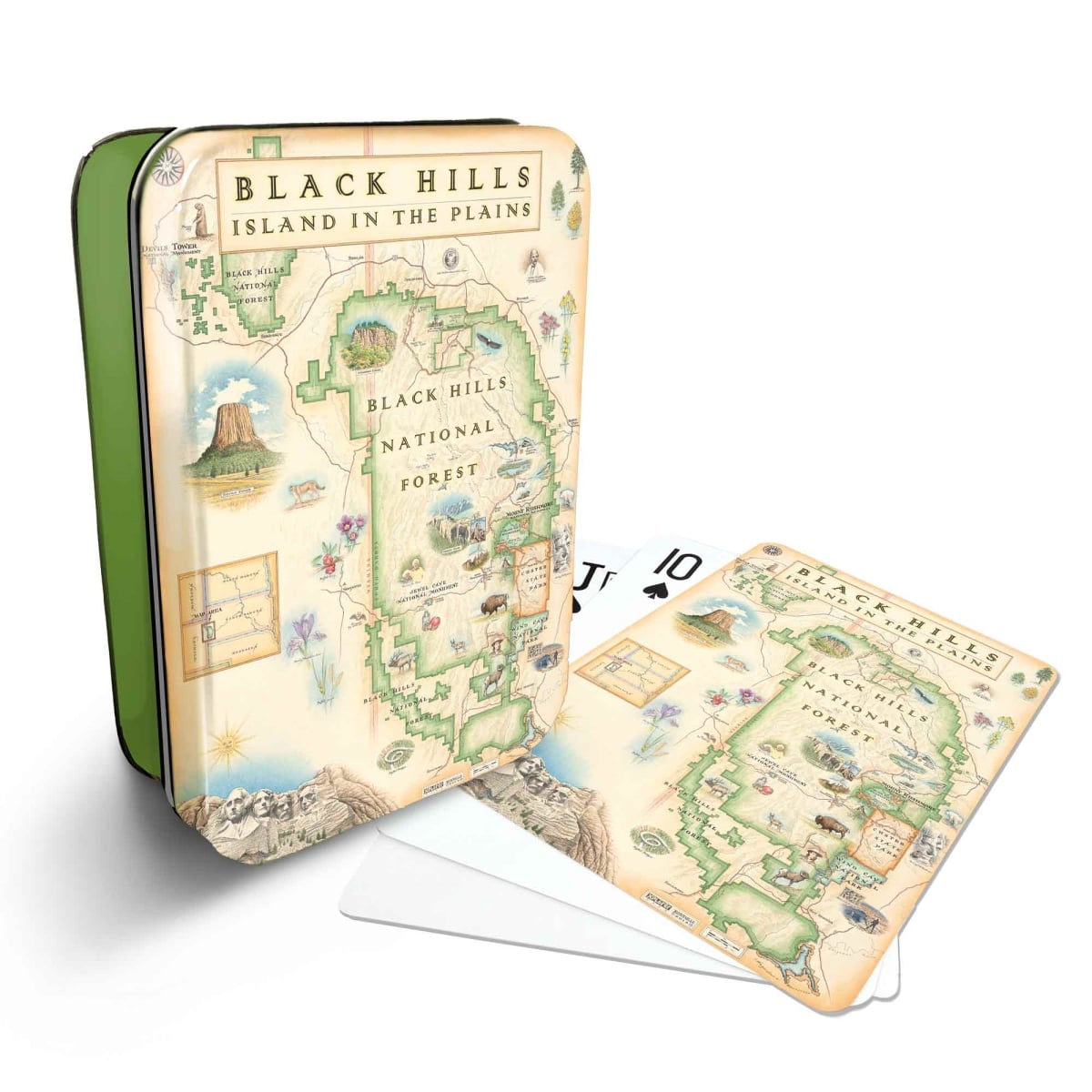 PLCD_BHNF Black Hills National Park Map Playing Cards