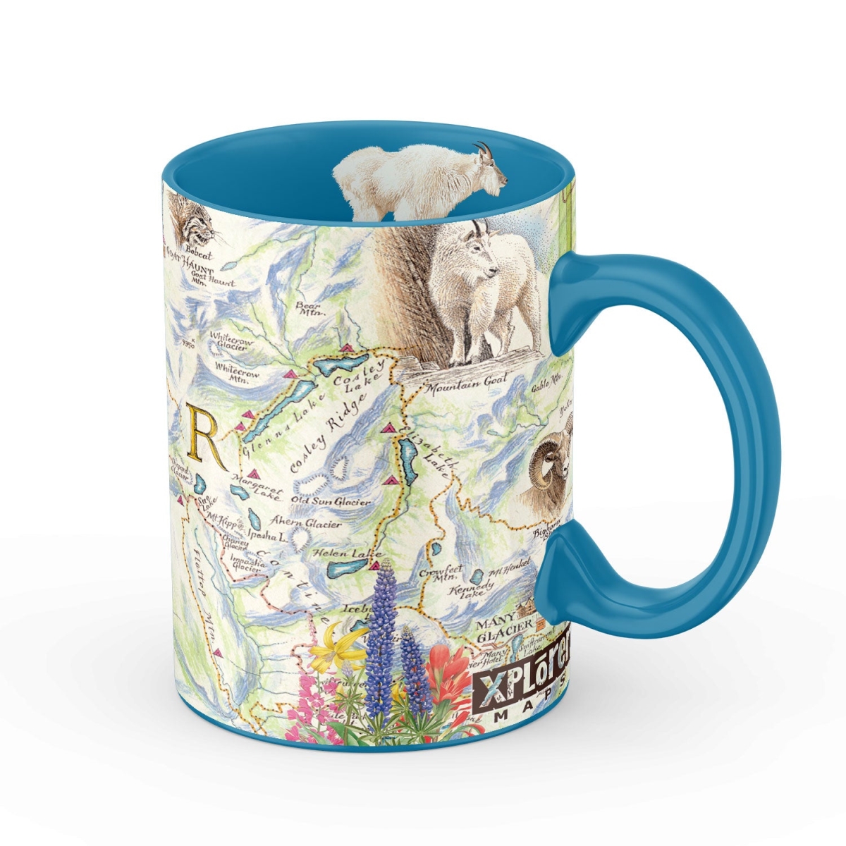 Picture of Xplorer Maps MUGCM_GNP Glacier National Park Map Ceramic Mug