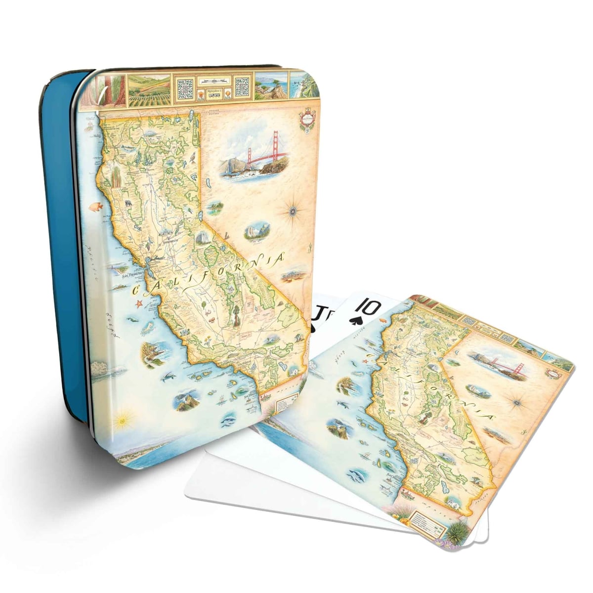 PLCD_CA California State Map Playing Cards