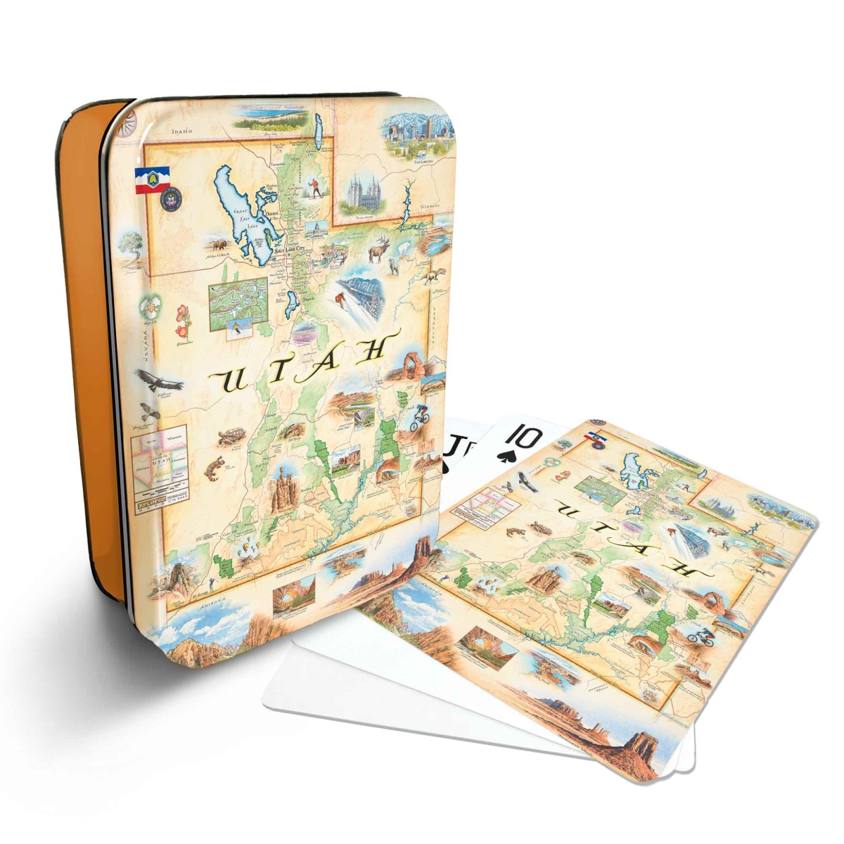 PLCD_UT Utah State Map Playing Cards