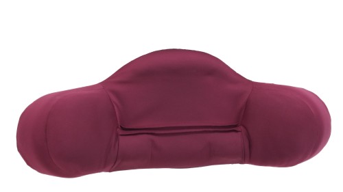 A13608-3MC-Bur-CO Orthopedic Adjustable  3MC - Burgundy Fitted Cover & White Pillow Case -  Xen Pillow