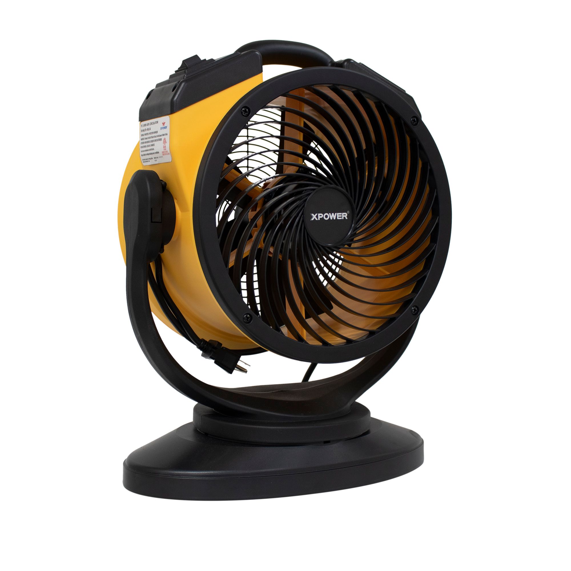 Picture of Xpower FC-100S 11 in. 1100 CFM 4 Speed Portable Multipurpose Pro Air Circulator Utility Fan with Oscillating Feature