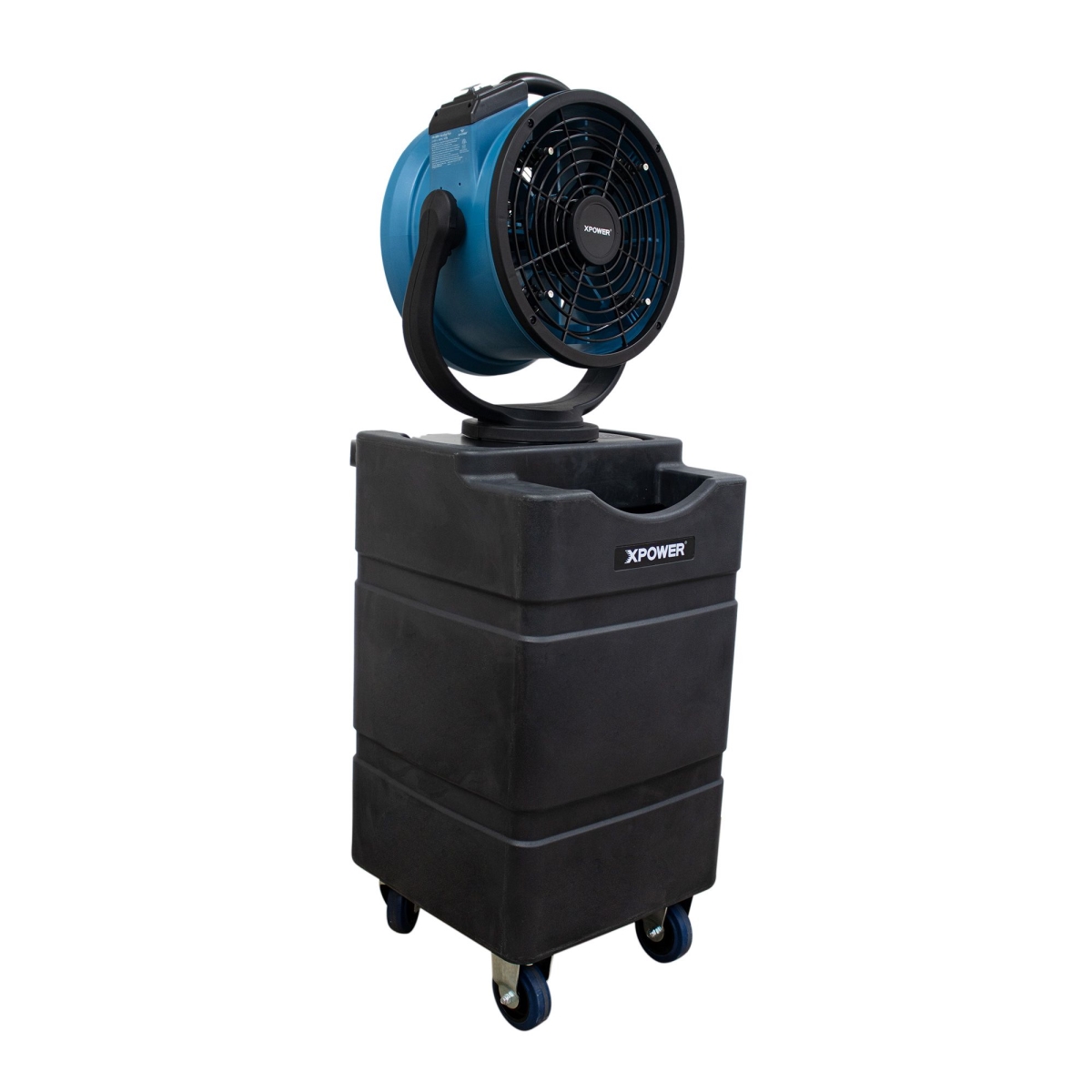 Multi-Purpose Oscillating Misting Fan with Built-In Water Pump & WT-90 Mobile Water Reservoir