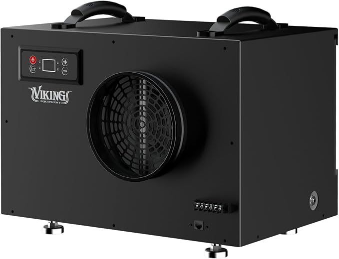 BD-65 Commercial Grade Dehumidifier for Crawlspace, Basement, Attic & Garage - Black