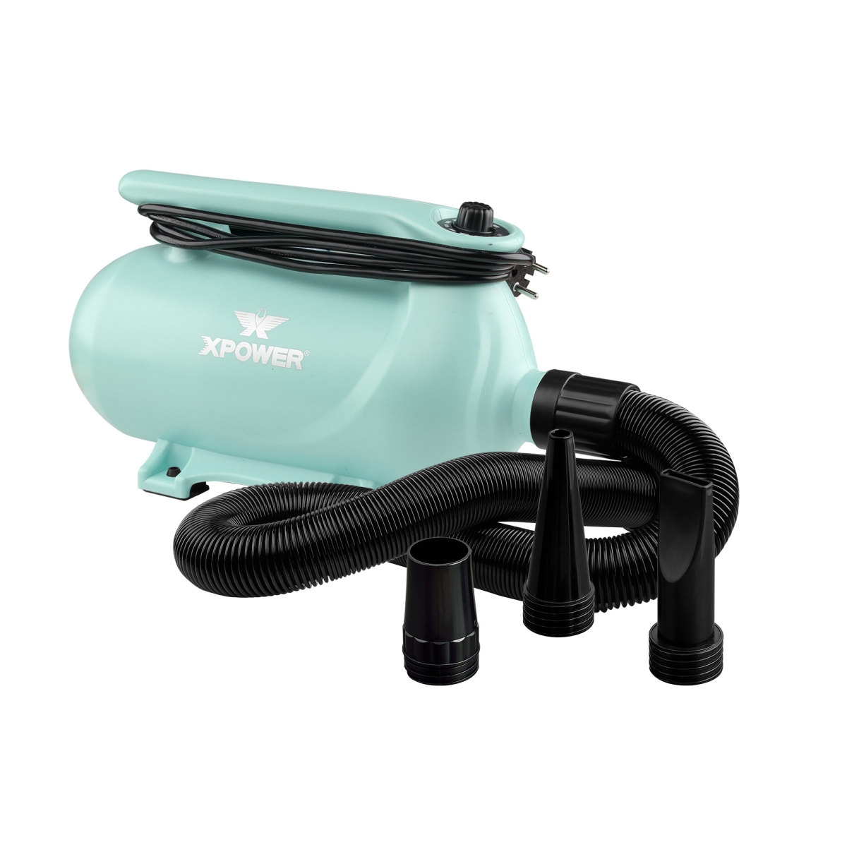 Picture of XPOWER B-163-Mint-Green 8 HP 320 CFM 19A Variable Speed Double Motor Force Air Pet Dryer&#44; Mint Green