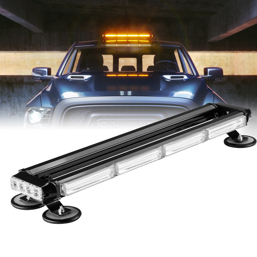 26 in. Amber Rooftop LED Strobe Light with Magnetic Base