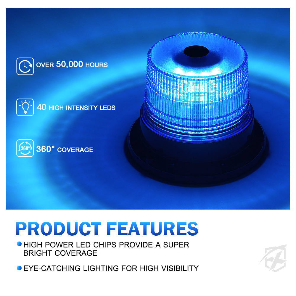 SL-BCN-G3-R Red Beacon Light with Magnetic Mount, Nova Series