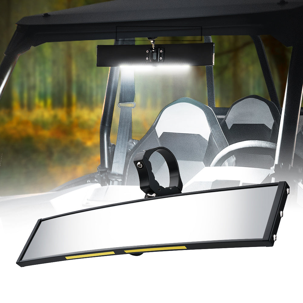 UTV-CM-G6 UTV Rear View Mirror with Integrated LED Lights