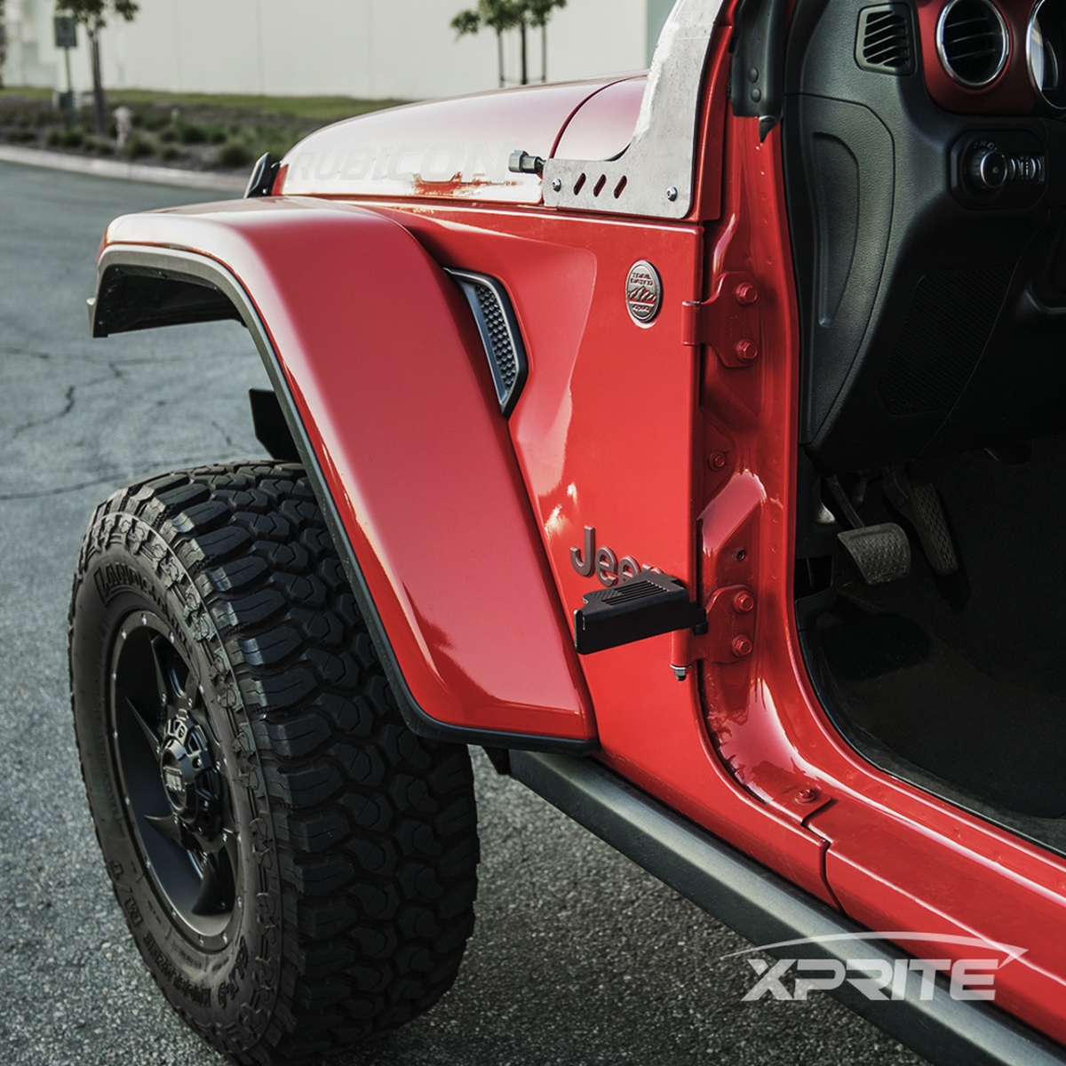 ZS-0029-JL-FLAG Front Foot Pegs with U.S. Flag for 2018-2019 Jeep Wrangler JL