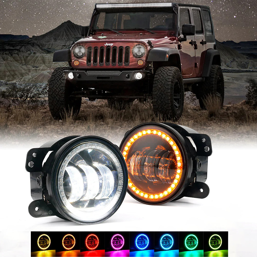 FL-DRL-G2-RGB 4 in. RGB LED Halo Fog Lights, Escapade Series