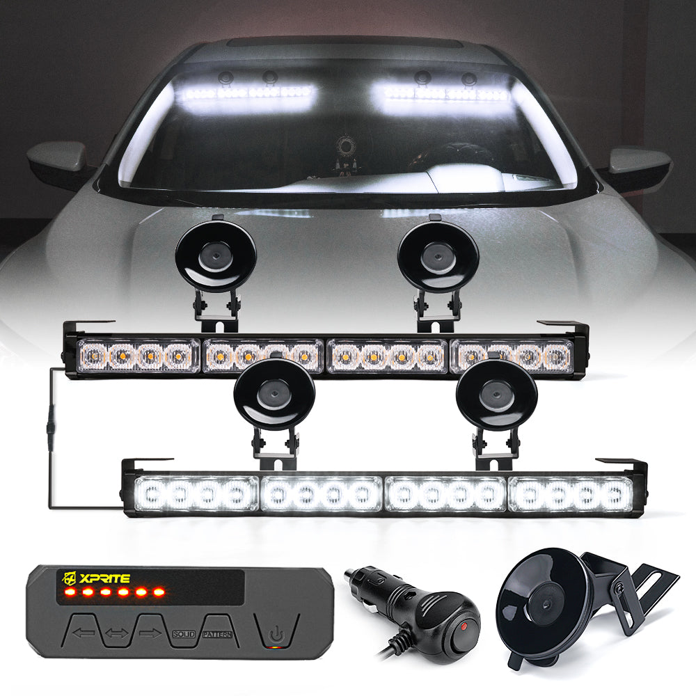 52024-G1-Y Amber Dual LED Traffic Advisor Strobe Lights, Contract G1 Series