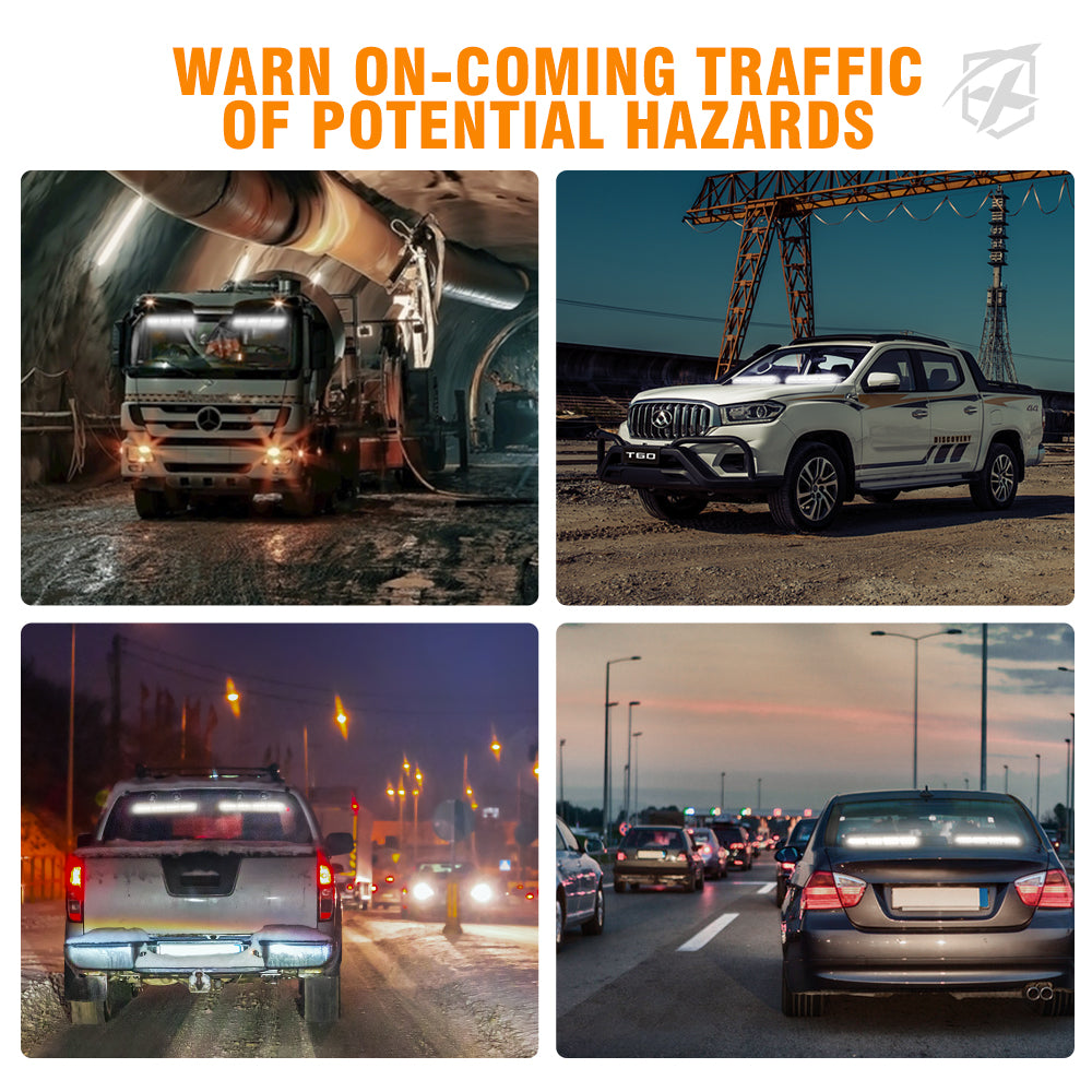 52024-G1-R 17.1 in. Contract G1 Series 32-LED Red Bolt-On & Suction Cup Mount Traffic Advisor Light Bar