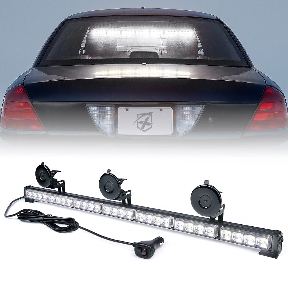TAL-G1-7-W 31 in. White Controller LED 7 Series Traffic Advisor Strobe Light Bar