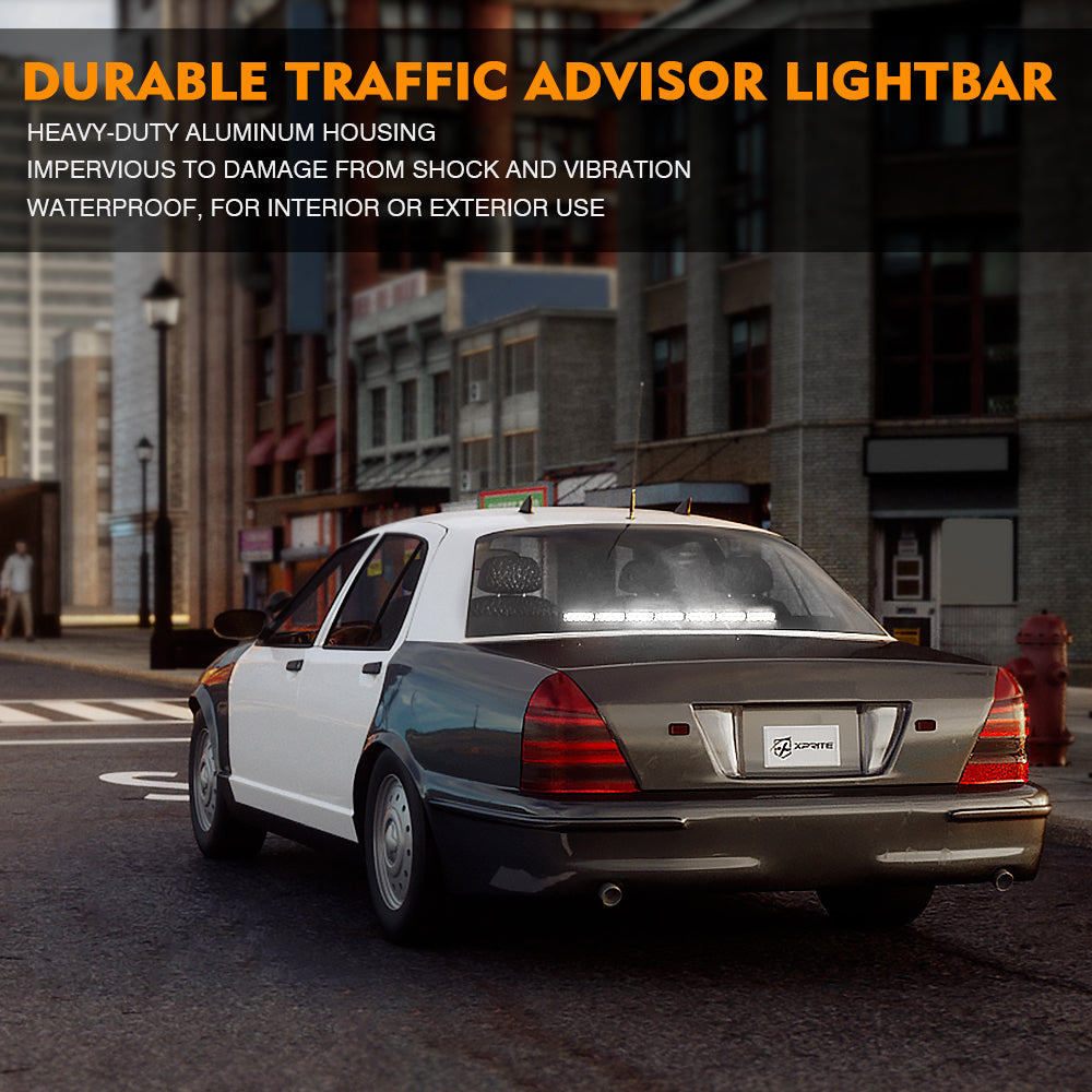 TAL-G1-7-B 31 in. Controller LED 7 Series Traffic Advisor Strobe Light Bar, Blue