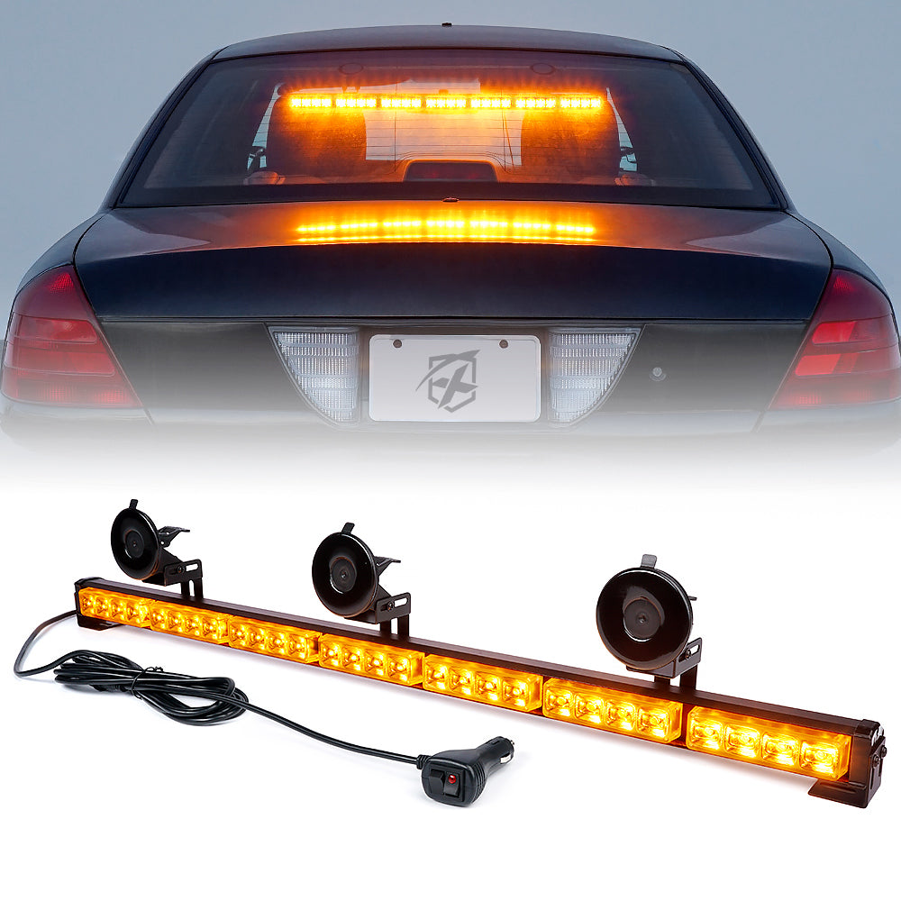 TAL-G1-7M-RY 31 in. Controller LED 7 Series Traffic Advisor Strobe Light Bar, Red & Yellow