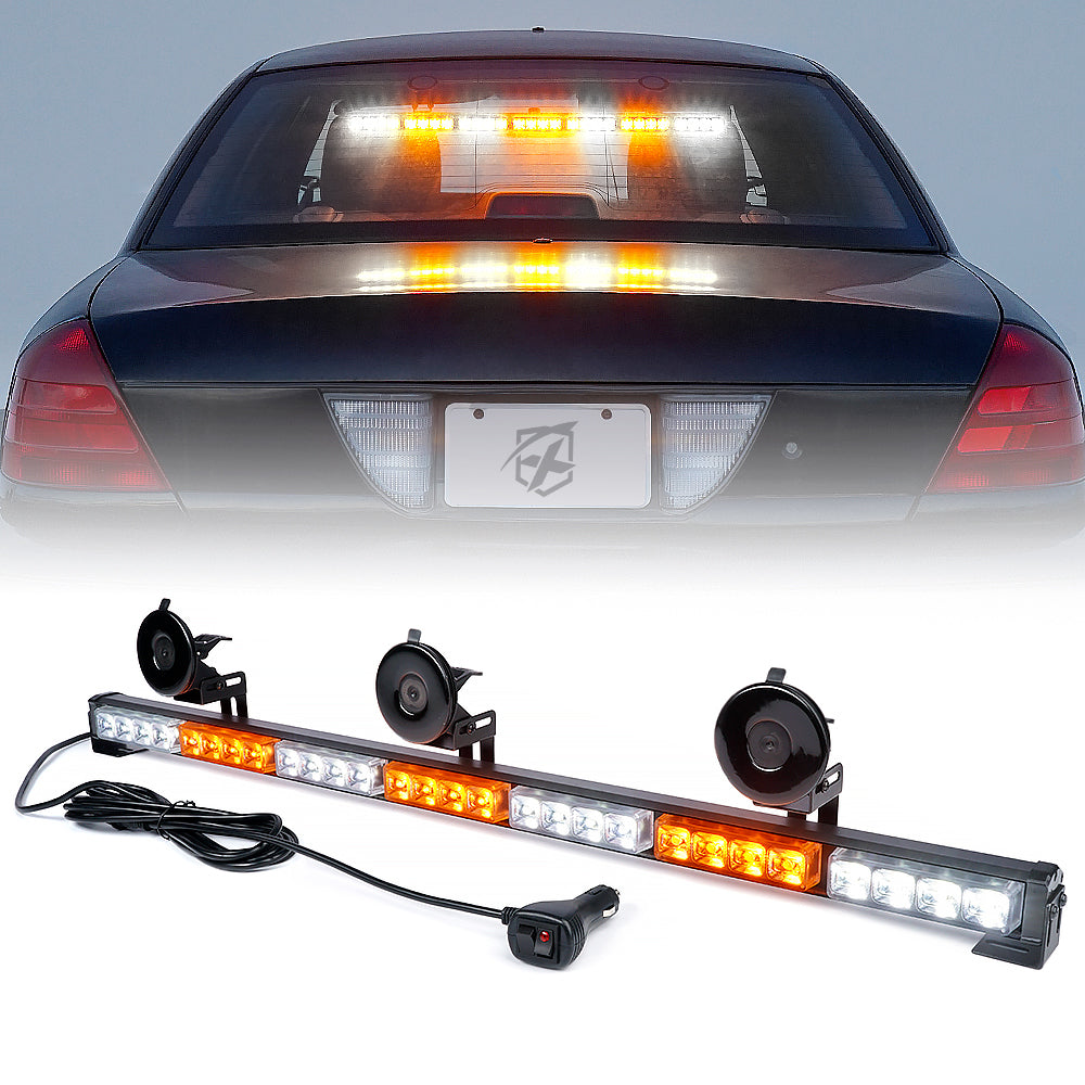 TAL-G1-7M-WR 31 in. Controller LED 7 Series Traffic Advisor Strobe Light Bar, White & Red