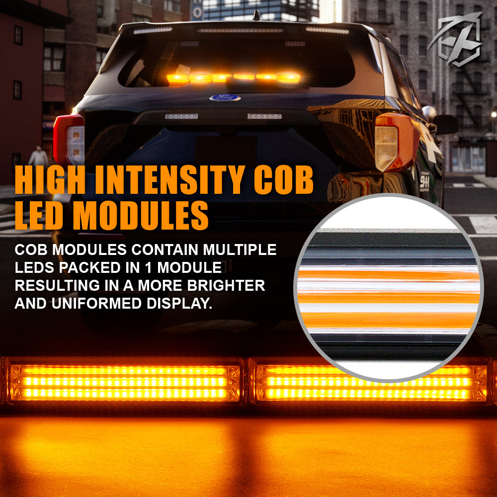 CTB-6-G2-B 35 in. Blue Traffic Advisor Strobe Light Bar, Warrant G2 Series