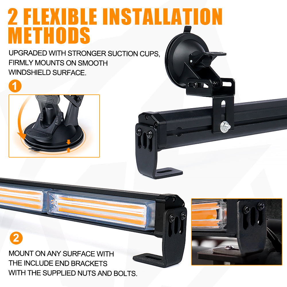 CTB-6-G2-RB 35 in. Red & Blue Traffic Advisor Strobe Light Bar, Warrant G2 Series