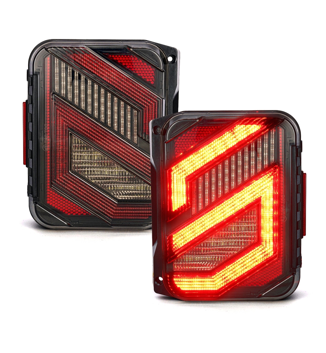 XP-JL-TL-JK-G12-SMK Jeep Wrangler JK Tail Lights, Savage Series