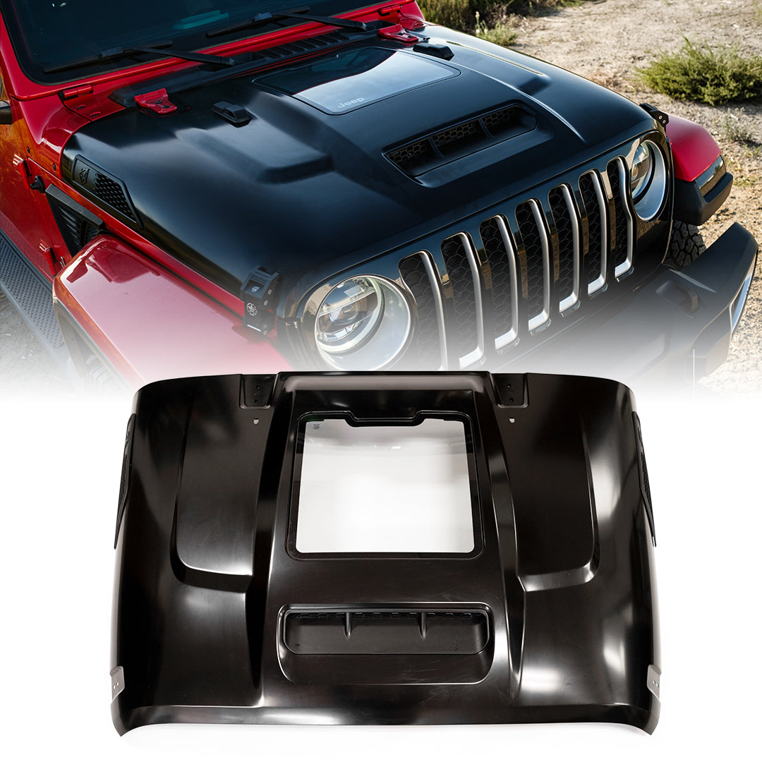JP-0138K-JL ZR1 Hood with Functional Heat Extractor for 2018 Plus Jeep Wrangler Jl JlU