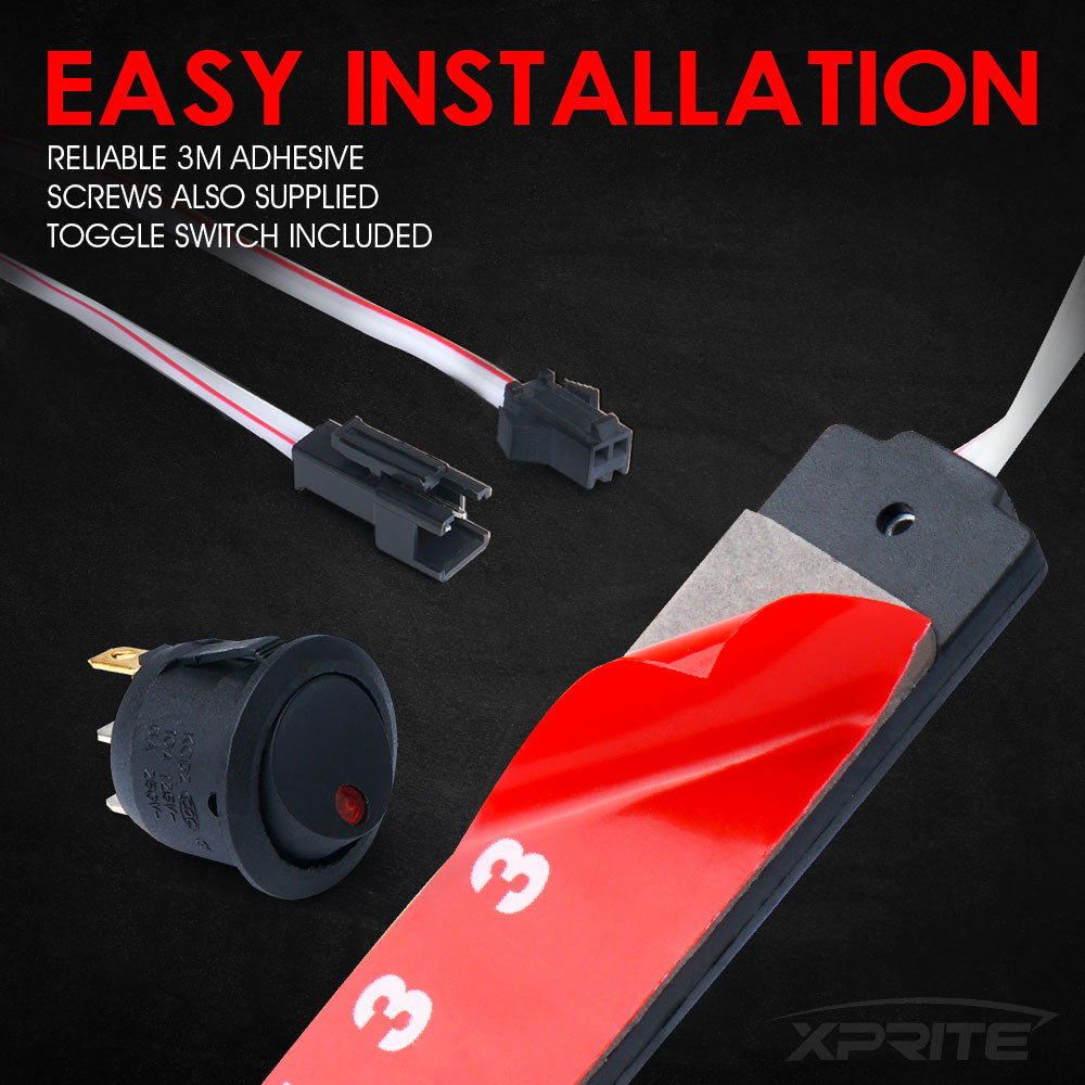 DL-001-L3-R 8 LED Rock Light Pods Truck Bed Lighting Kit with Switch