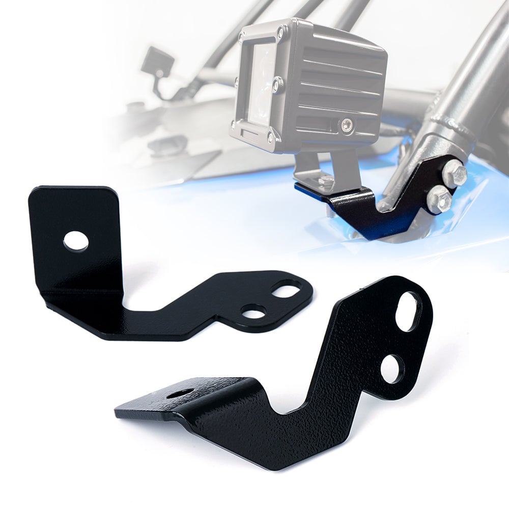UTV-BRACKET-G2 Custom Side Pillar Light Brackets for 2014 Plus Polaris RZR XP1000 & 2015-2019 RZR 900