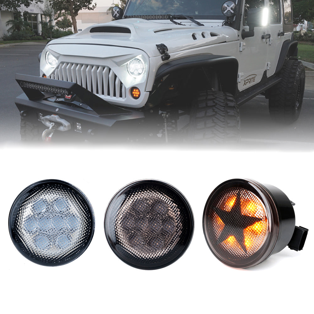 G2 LED Amber Turn Signal Light for 2007-2018 Jeep Wrangler