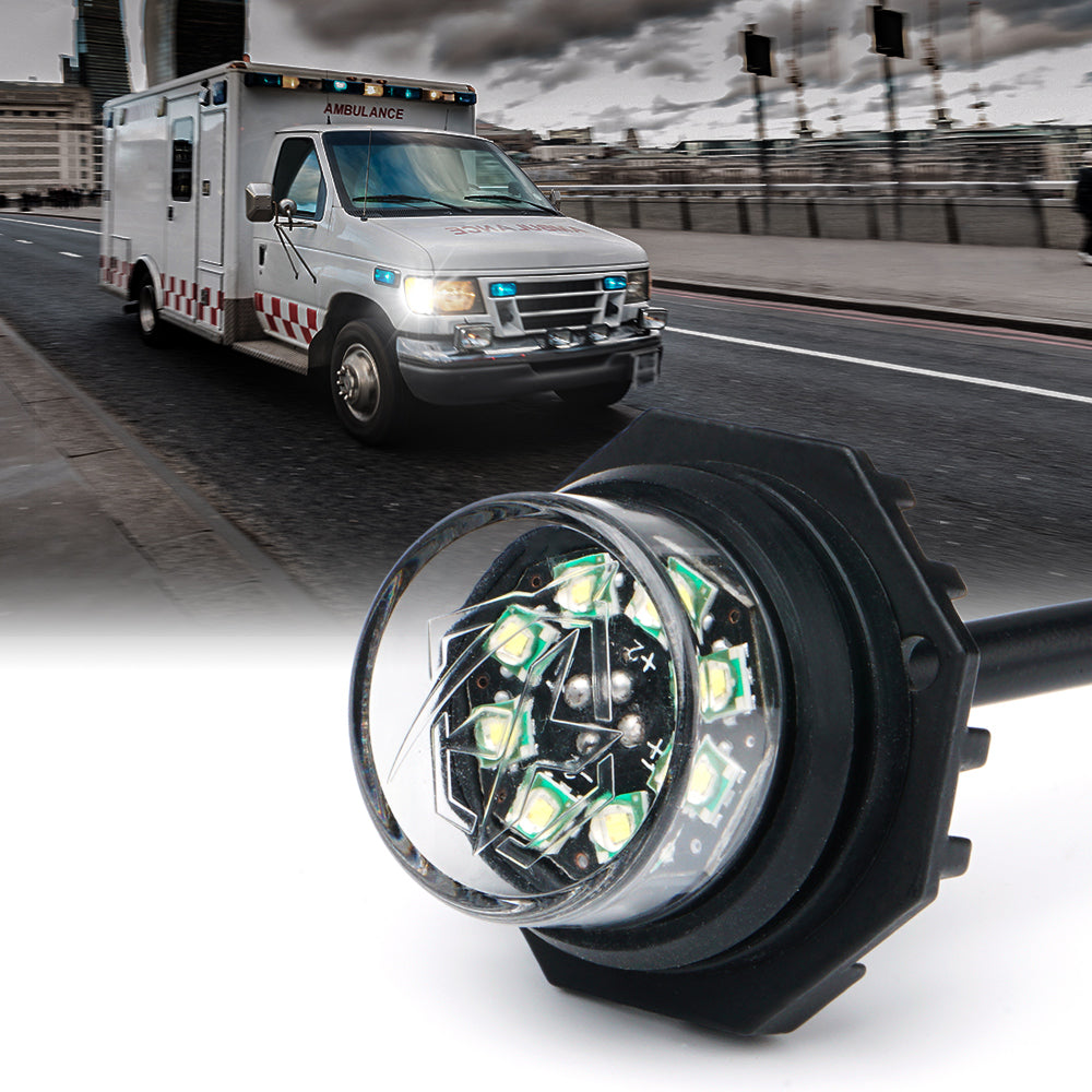 52014-W Conceal Series LED Hide-A-Way Emergency Strobe Light
