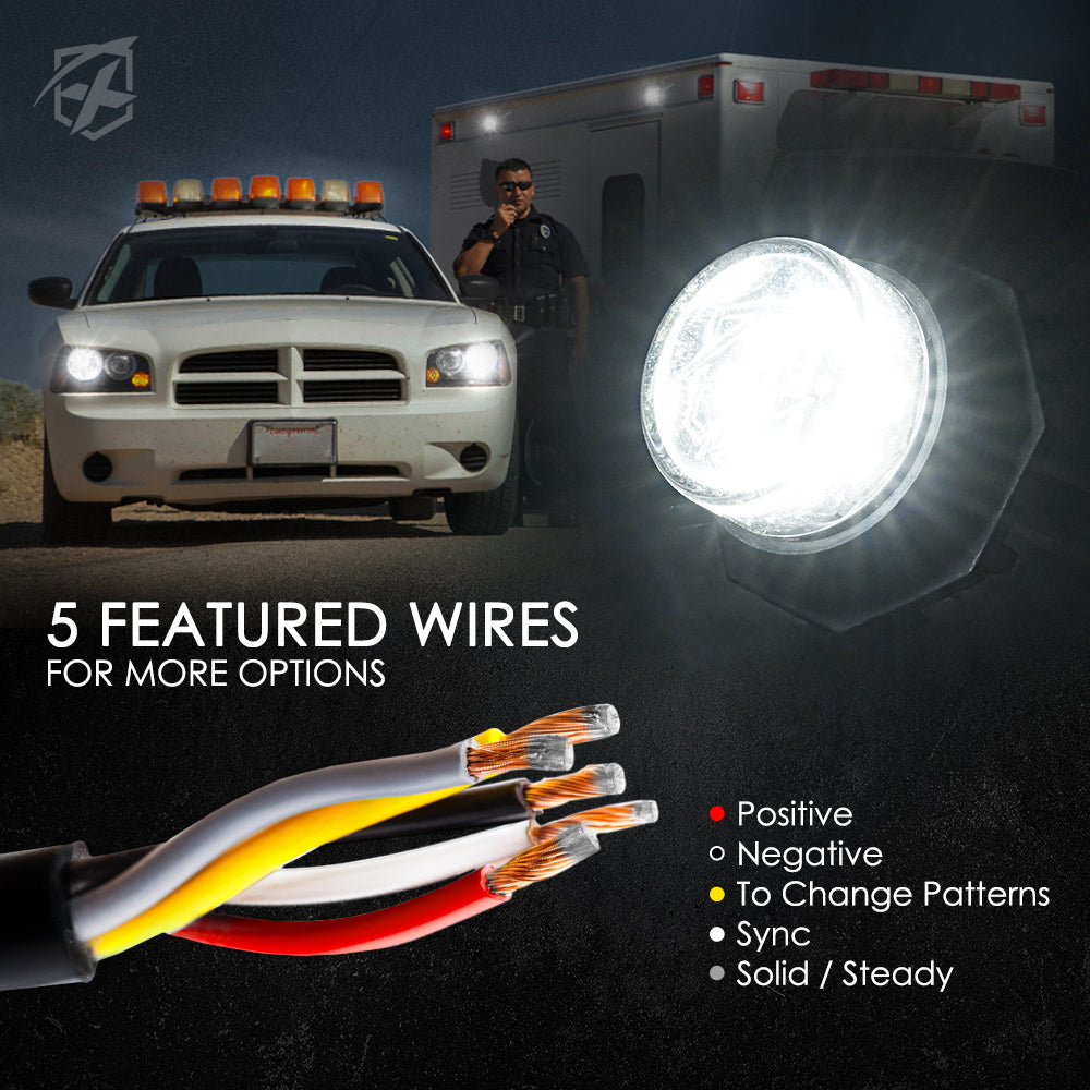 52014-WY Conceal Series LED Hide-A-Way Emergency Strobe Light