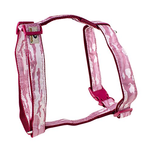 Picture of Mossy Oak 23857-04 Basic Dog Harness&#44; Pink & Camo - Large