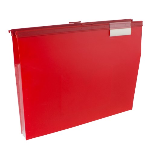 Picture of Wilson Jones W68206R Slide-Bar File Jacket with CD Holder&#44; Red