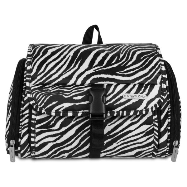 Picture of Travelon 42730-040 Hanging Toiletry Kit&#44; Zebra